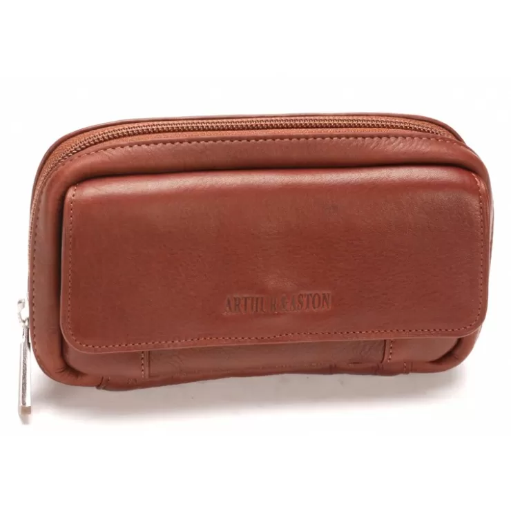 Shop Arthur et Aston Pochette Ceinture Pablo Cuir Plonge