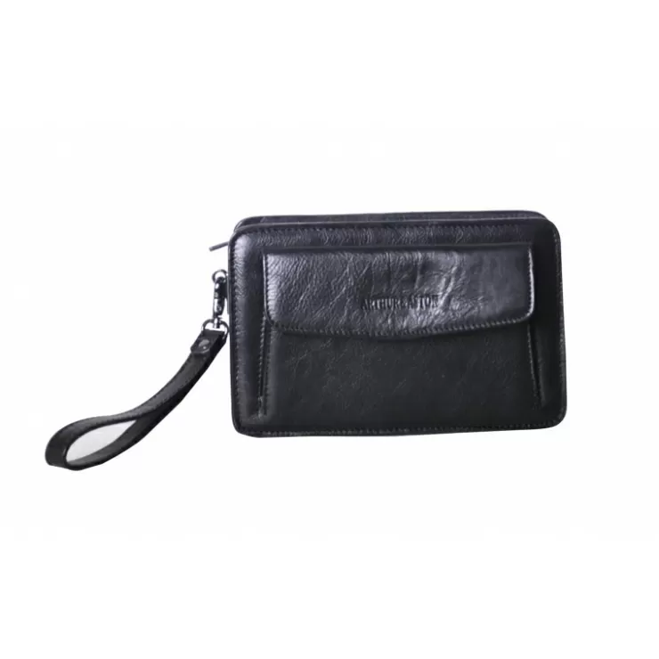 Best Arthur et Aston Pochette Cuir Vachette