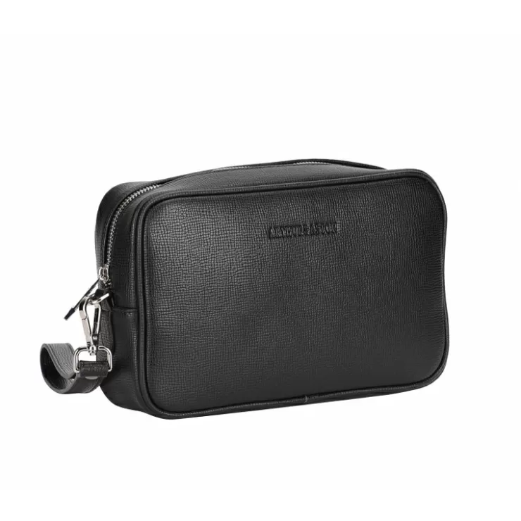 Shop Arthur et Aston Pochette Nelson Croute De Cuir