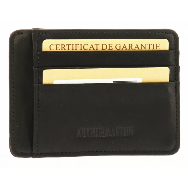 Fashion Arthur et Aston Porte-Cartes Louis Format Mini Cuir Gras