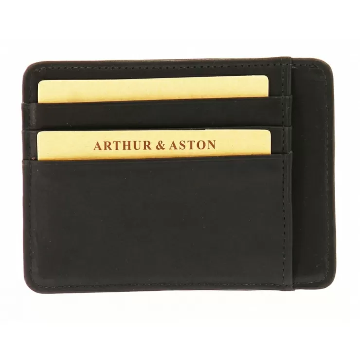 Fashion Arthur et Aston Porte-Cartes Louis Format Mini Cuir Gras