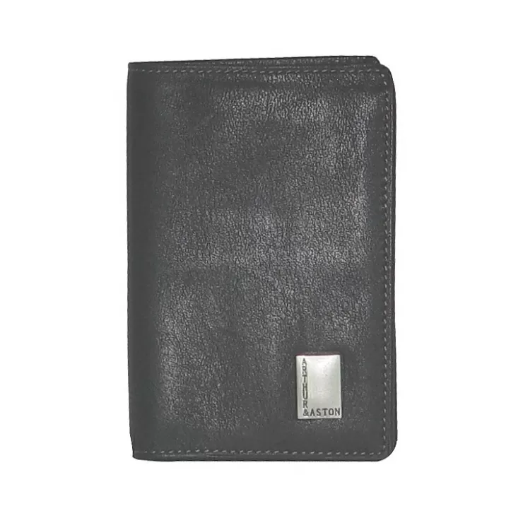 Outlet Arthur et Aston Porte-Cartes Novak Cuir Vachette Pleine Fleur