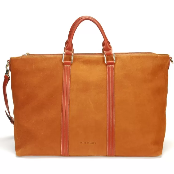 New Arthur et Aston Sac De Voyage Marina En Cuir Suede