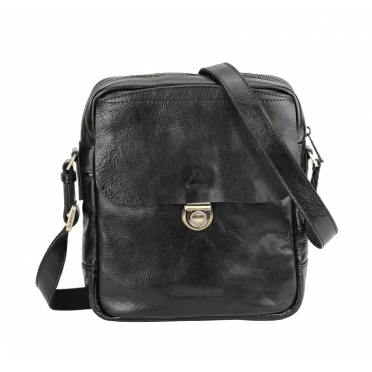 New Arthur et Aston Sac Travers Sergio Cuir Vachette Vegetal