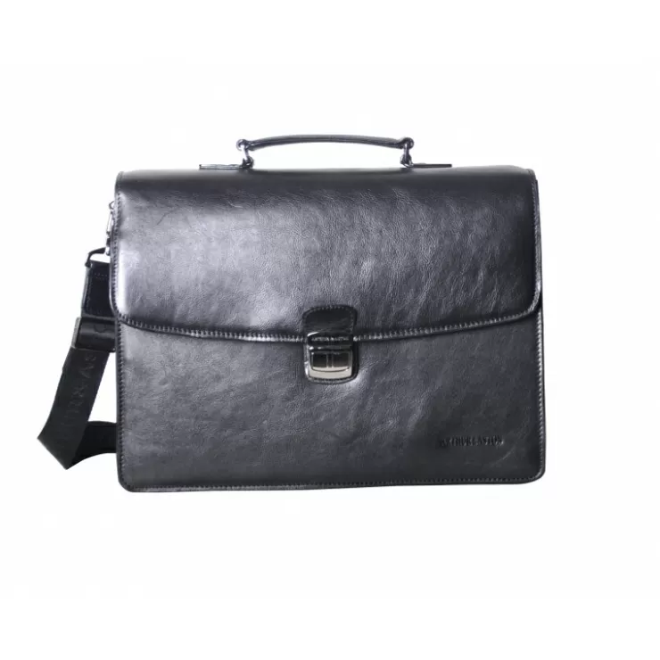 Shop Arthur et Aston Serviette 2 Soufflets Georges Cuir Vachette